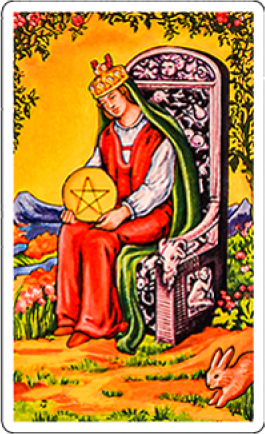 queen of pentacles image