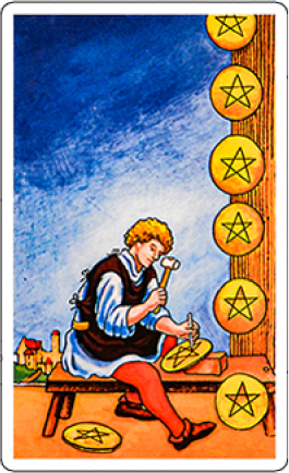 eight of pentacles image