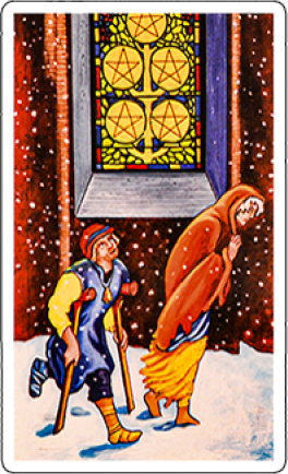 five of pentacles image