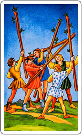 five of wands image