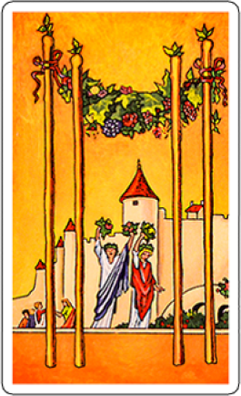 four of wands image
