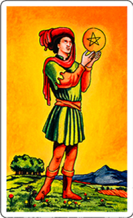 page of pentacles image